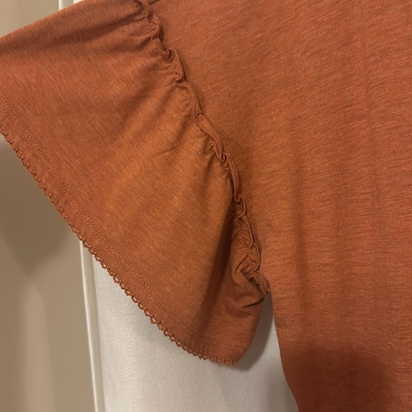 Matilda Jane size Large rust colored dress. With pockets - Picture 3 of 5